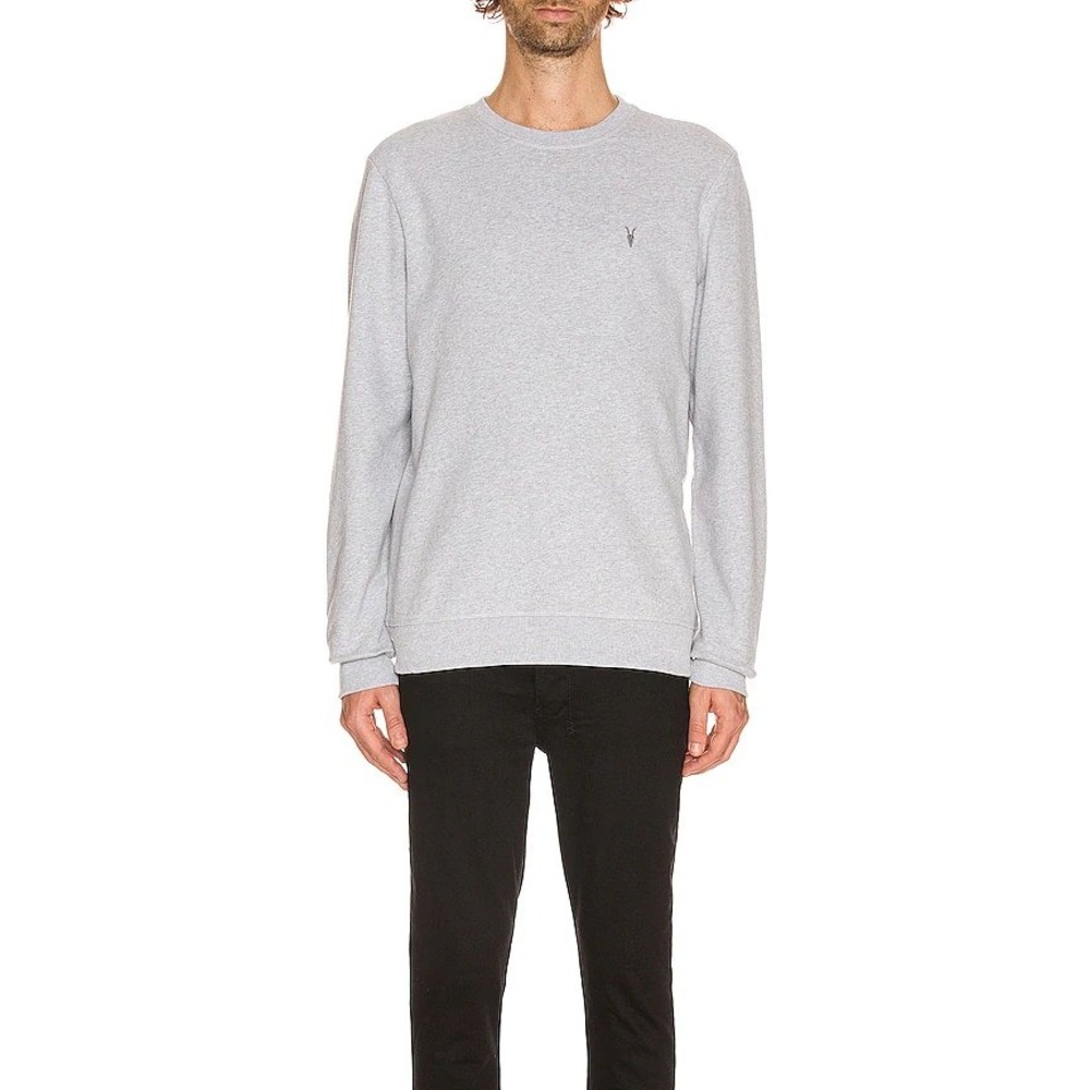 AllSaints Raven Gray Crewneck Sweatshirt Medium